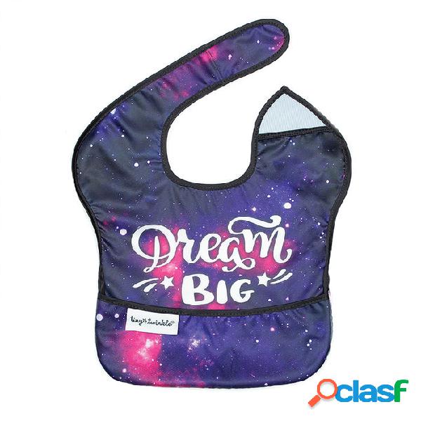 Bavaglino repeltex con tasca Tiny Twinkle Dream Big