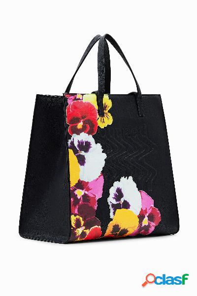 Borsa tote floreale grande