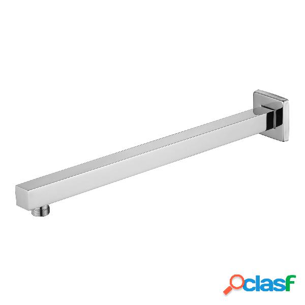 Braccio doccia di forma quadrata lungo 40 cm in ottone