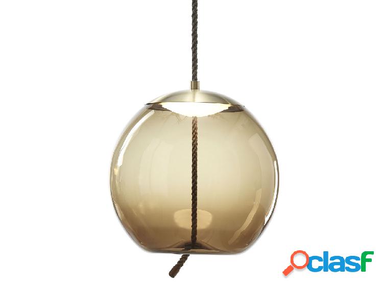 Brokis Knot Sfera Lampada a Sospensione - Vetro Marrone