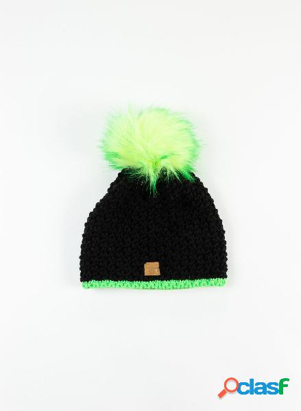 CAPPELLO MAGLIA PON PON FLUO