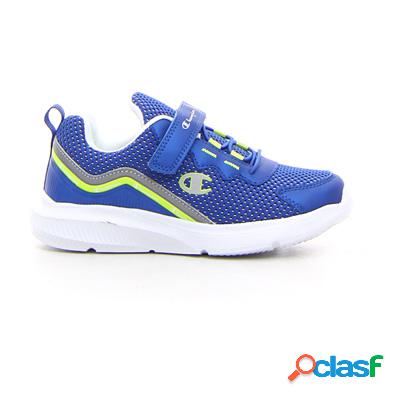 CHAMPION Shout out sneaker ragazzo - blu giallo fluo