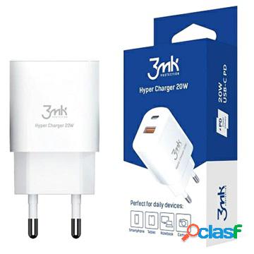 Caricabatteria Rapido 3MK HyperCharger 20W - USB-C, USB-A -