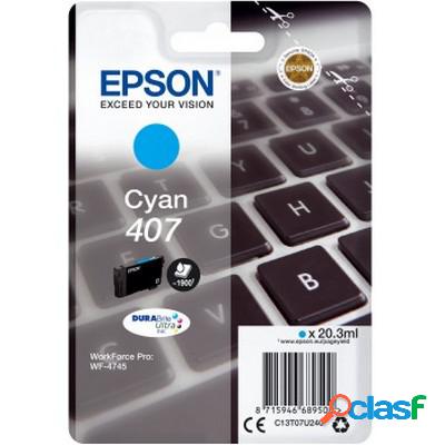 Cartuccia Epson C13T07U240 Tastiera 407 originale CIANO