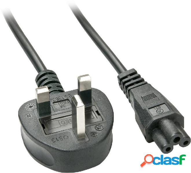 Cavo Alimentazione LINDY [1x Spina tipo C6 - 1x Spina UK]