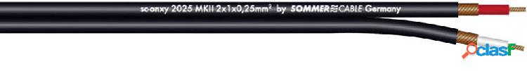 Cavo per strumenti 1 x 2 x 0.25 mm² Nero Sommer Cable