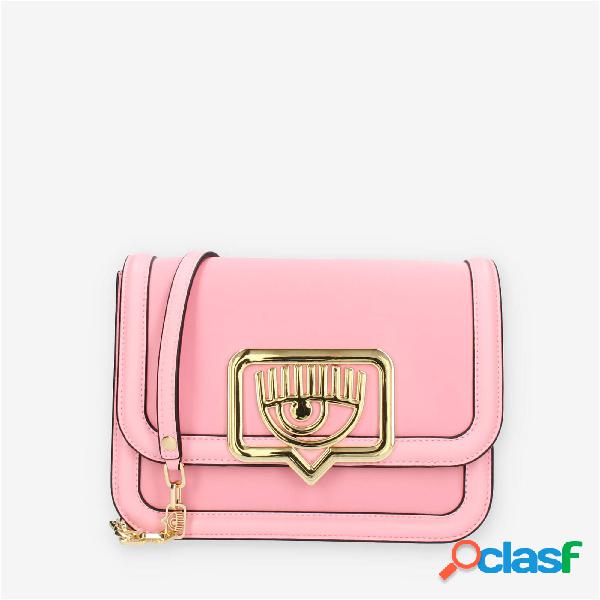 Chiara Ferragni Eyelike Borsa a tracolla rosa