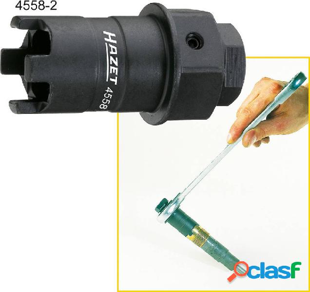 Chiave a perni per dadi di spinta 4558-2 Hazet 4558-2