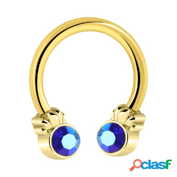 Circular barbell Acciaio chirurgico 316L con placcatura in