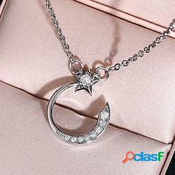 Collane con ciondolo Per donna Classico Moderno Argento Oro