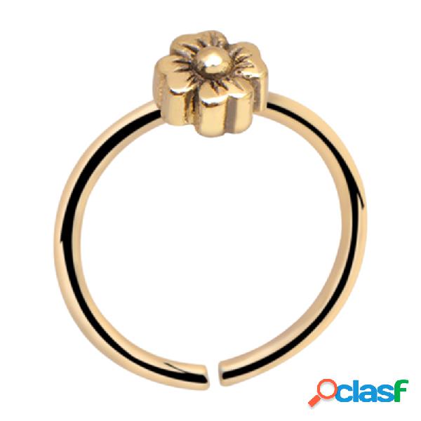 Continuous ring (zircon steel, shiny finish) con accessorio