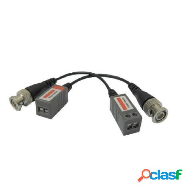 Coppia di ADATTATORI VIDEO BALUN BNC MORSETTI PASSIVI CAVO