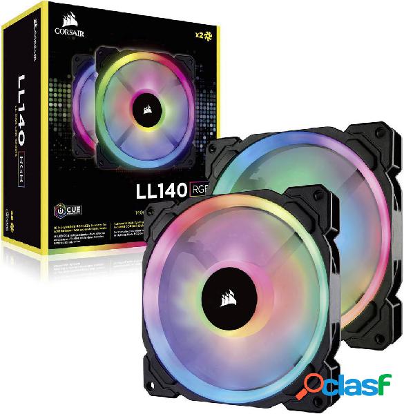 Corsair 2x LL140 RGB Dual Light Loop Ventola per PC case