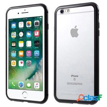 Cover Magnetica con Retro in Vetro Temperato per iPhone 6