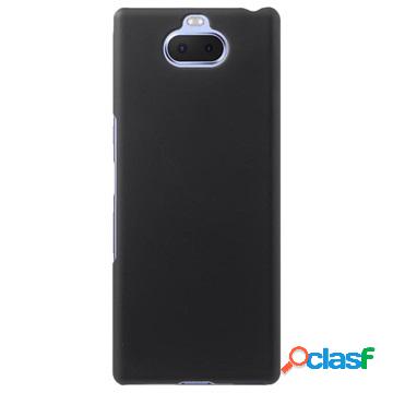 Cover in Plastica Gommata per Sony Xperia 10 Plus - Nera