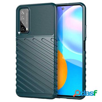 Cover in TPU Thunder Serie per Huawei P Smart 2021 - Verde