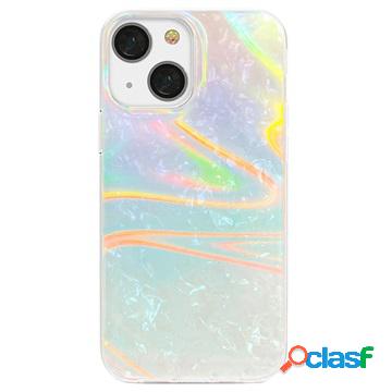 Custodia Ibrida Kingxbar Shell Series per iPhone 13 - Blu