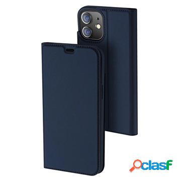 Custodia a Flip Dux Ducis Skin Pro per iPhone 12 Mini - Blu