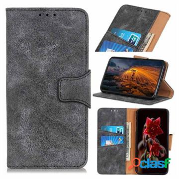 Custodia a Portafoglio Serie Vintage per Xiaomi Redmi Note 8