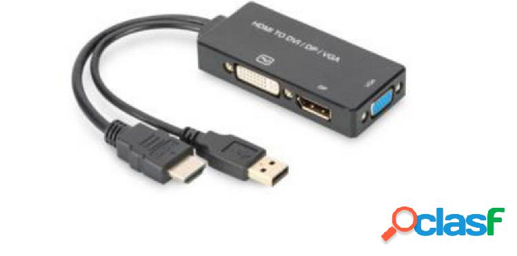 Digitus AV Convertitore AK-330403-002-S [HDMI - DVI, VGA,