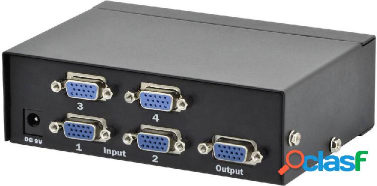 Digitus DS-45100-1 4 Porte Switch VGA 1920 x 1080 Pixel
