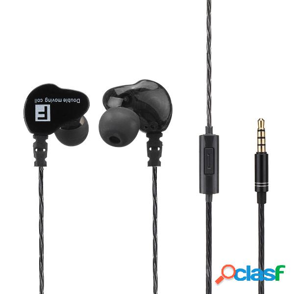 Doppia dinamica universale Auricolare Bass Auricolare In-Ear