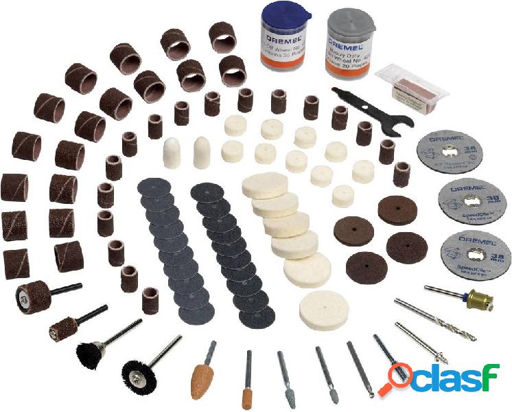 Dremel 2615S724JA Set di accessori multiuso da 150 pezzi