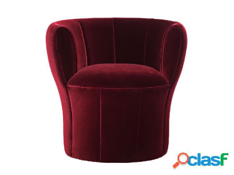 Driade Lisa Poltrona - Velvet Loira 038 Rosso Scuro