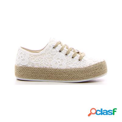 ENERGY Sneaker con platform - bianco/pizzo
