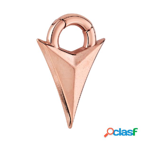 Ear Weight Acciaio chirurgico 316L placcato in oro rosa Ear