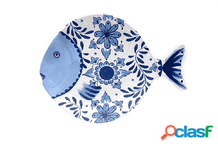 Emporio Zani Vassoio pesce Santorini pesce bianco blu