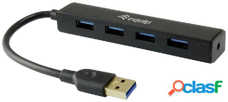 Equip 4 Porte Hub USB 3.0 Nero