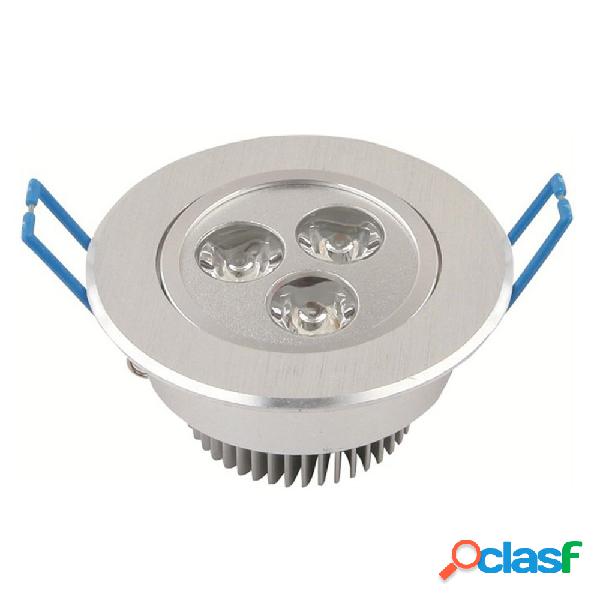 FARETTO A LED DA 3 WATT DA INCASSO A MOLLA CON ALETTE LUCE
