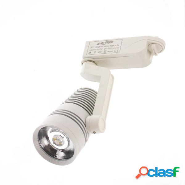 FARETTO LED BINARIO BIANCO LAMPADA PISTA 30W LUCE CALDA