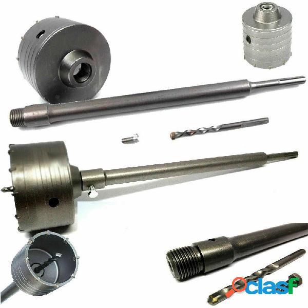 FRESA A TAZZA CAROTATRICE PER MURO DA 30 A 160MM + ASTA DA