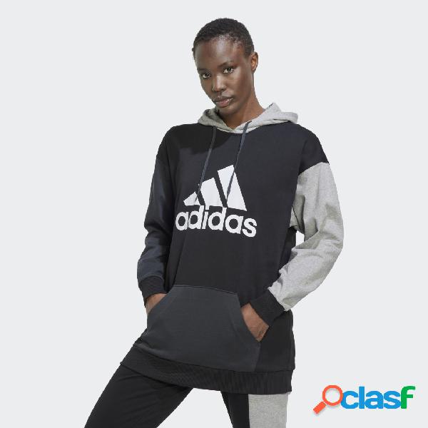 Felpa con cappuccio Essentials Colorblock Logo Oversized
