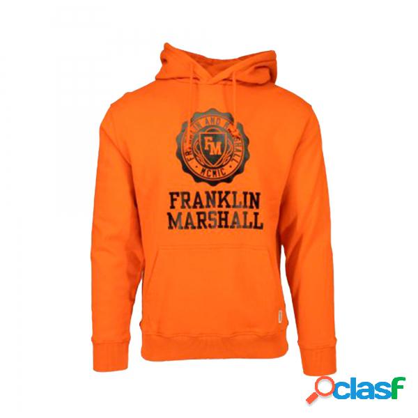 Felpa con cappuccio arancione Franklin & Marshal Franklin &