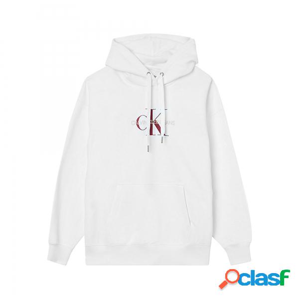 Felpa con cappuccio e logo oversize in cotone biologico