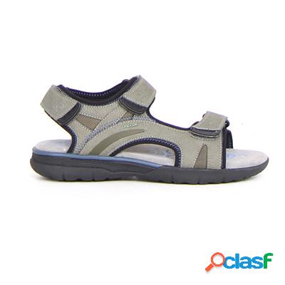 GEOX Spherica sandalo con strappi - oliva grigio