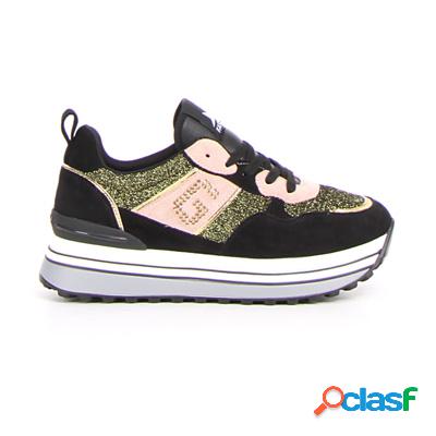 GOLD&GOLD Sneaker con platform - nero rosa verde