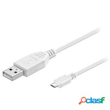 Goobay USB 2.0 / MicroUSB Cable - Bianco