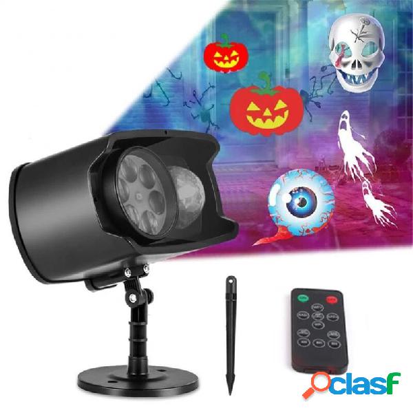 Halloween Natale LED proiettore Luce Wireless remoto Indoor