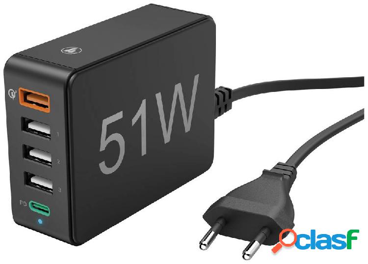 Hama 210536 Stazione di carica USB Ambiente interno, Presa