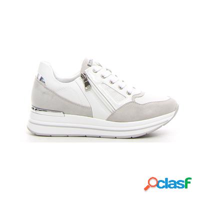 IN BLU Sneaker con platform - bianco