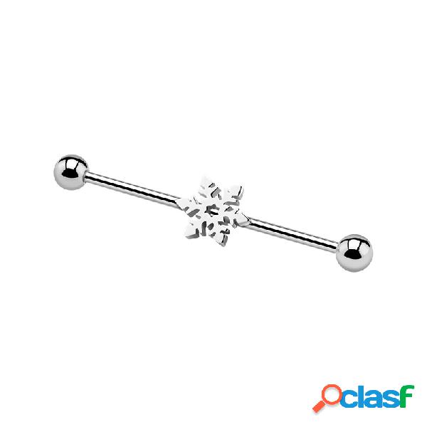 Industrial barbell con accessorio fiocco di neve Acciaio