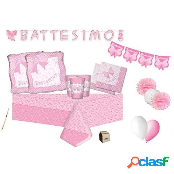 KIT N.46 FIOCCO QUADRATO ROSA - ARTICOLI PER LA TAVOLA