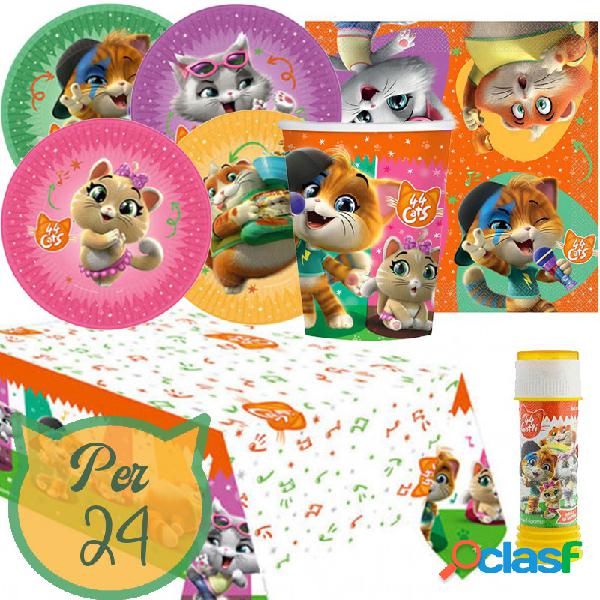 KIT N.5 44 GATTI NEW - CON 18 BOLLE DI SAPONE