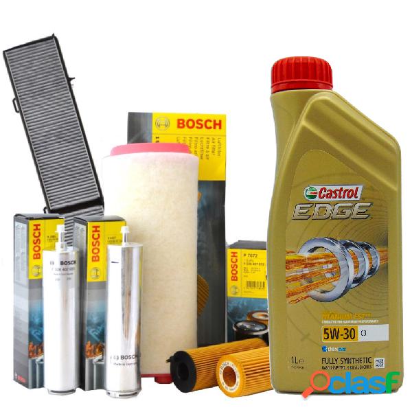 Kit Tagliando BOSCH + Olio motore CASTROL BMW 3 (E46)