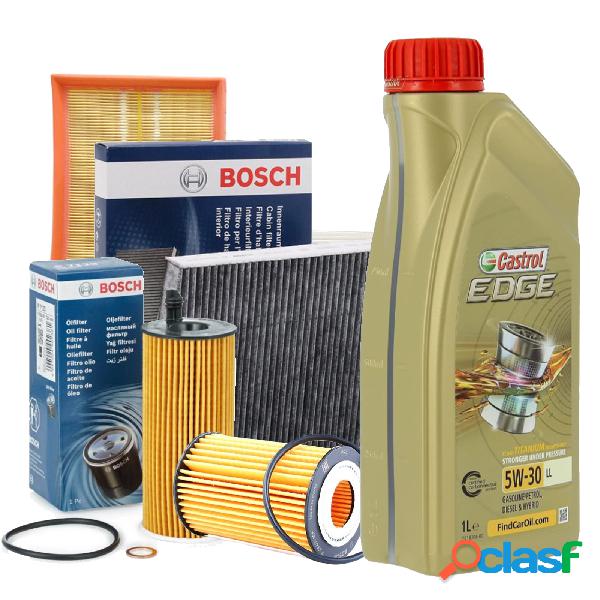 Kit tagliando filtri Bosch + Castrol 5w30 KIA SPORTAGE