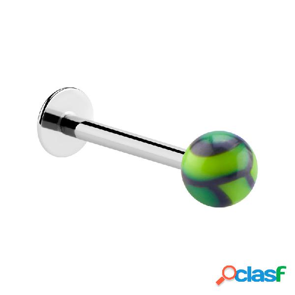 Labret con pallina Acciaio chirurgico 316L/Acrilico Labret